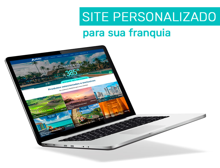 Site personalizado para sua Franquia de Turismo